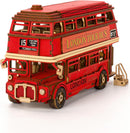 Rolife 3D Wooden Puzzles London Tour Bus 4.4" Wood Model Toy Car to Build Crafts for Adults Collectibles Gifts