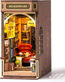Rolife DIY Book Nook Kit 3D Wooden Puzzles for Adults 8.6" Bookstore Miniature House Kit Booknook Bookshelf Insert Decor