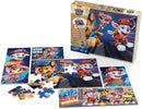 PAW PATROL THE MOVIE - SET OF 5 WOOD PUZZLES WITH STORAGE BOX FOR KIDS