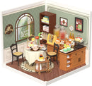 Rolife DIY Miniature Doll House Kit with Furniture for Children Adult Wooden Kits Toy (Honey Tea Lounge)