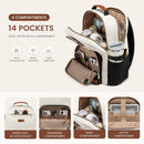 LOVEVOOK Laptop Backpack for Women with Pouch Pocket for Large Capacity,15.6 Inch Laptop Computer Bag Travel Backpack