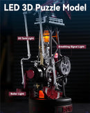 ROKR Industrial City Series-3D Puzzle Oil Pump Jack,3.5H Build Time,Motorized&LED Lighting,Modular Puzzle