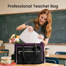 LOVEVOOK Teachers Messenger Bag for Women, Work Laptop Bag with Large Cup Holder