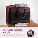 LOVEVOOK Laptop Leather Messenger Work Bag for Women, Waterproof Business Teacher Bag, Large Computer Laptop Bag