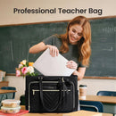 LOVEVOOK Teachers Messenger Bag for Women, Work Laptop Bag with Large Cup Holder