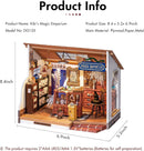 Rolife Kiki's Magic Emporium DIY Miniature House Kit Magic House, Mini House Making Kit with Furniture,