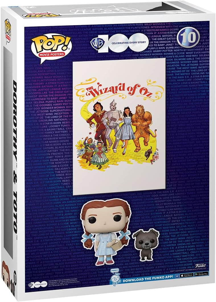 Funko Pop! Movie Poster: WB 100 - Wizard of Oz, Dorothy & Toto