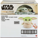 Mattel Star Wars Grogu Plush 12-inch Toy Figure, Soft 'n Fuzzy Character Doll with Sounds, Press Hands to Activate