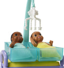 Barbie Career Baby Doctor Playset with Brunette Doll, 2 Infant Dolls, Exam Table and Accessories, Stethoscope, Chart and Mobile for Ages 3 and Up