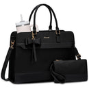 LOVEVOOK Laptop Leather Messenger Work Bag for Women, Waterproof Business Teacher Bag, Large Computer Laptop Bag