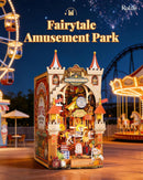 Rolife DIY Book Nook Kits for Adults- Fairytale Amusement Park- 3D Wooden Puzzle Booknook for Bookshelf Decor