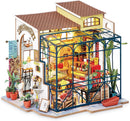 Rolife DIY Miniature Doll House Kit with Furniture for Children Adult Wooden Kits Toy (Emily's Flower Shop)