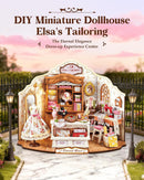 Rolife DIY Miniature Doll House Kit with Furniture for Children Adult Wooden Kits Toy (Elsa's Tailoring)