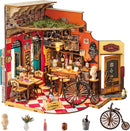 Rolife Cheers Bar & Dining DIY Miniature House Kit for Adults, Mini Wooden Dollhouse, Tiny House Diorama Building Kits