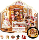 Rolife DIY Miniature Doll House Kit with Furniture for Children Adult Wooden Kits Toy (Elsa's Tailoring)