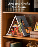 Rolife DIY Miniature House Kits A-Frame Cabin, Tiny House Mini House Building Kit for Teens, DIY Crafts for Adults