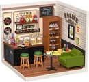 Rolife Leisurely Cheers Bar DIY Miniature Plastic House Building Set Toys Playset with LED Suitable for Mini Kit