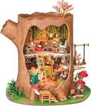 Rolife DIY Miniature House Kit Fairytale Tree House 1:18 Dollhouse Diorama Fantasy Forest Theme Tiny House Building Kit