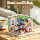 Rolife Midsummer Dream Yard Super Creator Kits, Miniature House Kit, DIY Plastic House Building Toy Set with LED