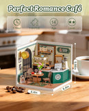 Rolife Super Creator Perfect Romance Cafe Miniature House Kit, No-Glue Snap-Fit Plastic 3D Puzzle Diorama