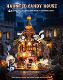 Rolife DIY Miniature Doll House Kit with Furniture for Children Adult Wooden Kits Toy (Haunted Candy House)