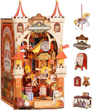 Rolife DIY Book Nook Kits for Adults- Fairytale Amusement Park- 3D Wooden Puzzle Booknook for Bookshelf Decor
