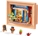 Rolife Daily Fresh Flower DIY Miniature House Kit, Mini Wooden Kit for Adults, 3D Shadow Box Frame Decor Diorama Kit