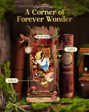 Rolife Book Nook Kit Fall into Wonder DIY Miniature Kit, 9.9" Tree Hollow Booknook 3D Wooden Puzzle