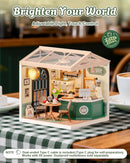 Rolife Super Creator Perfect Romance Cafe Miniature House Kit, No-Glue Snap-Fit Plastic 3D Puzzle Diorama
