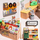 Rolife Fascinating Book Store LED Building Blocks for Adults,1:24 Toy Building Sets,Model Building Kits