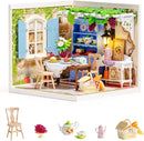 Rolife Midsummer Dream Yard Super Creator Kits, Miniature House Kit, DIY Plastic House Building Toy Set with LED