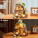 Rolife DIY Miniature Doll House Kit with Furniture for Children Adult Wooden Kits Toy (Puppy's Cosy Villa)