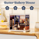 Rolife DIY Miniature Doll House Kit with Furniture for Children Adult Wooden Kits Toy (Butter Bakery House)