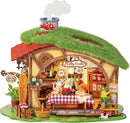 Rolife DIY Miniature House Kit Fluffy Grove Wooden Model Kit Fairy Tale Dollhouse Craft Kit for Adults