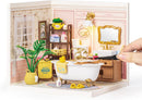 Rolife Pop Bubble Bathroom Super Creator-DIY Plastic Miniature House for Adults, Mini Blocks Model Kit Building Sets
