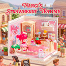 Rolife DIY Miniature Doll House Kit with Furniture for Children Adult Wooden Kits Toy (Nanci Strawberry Teatime)