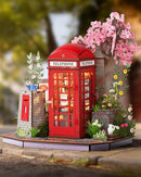 Rolife DIY Miniature Doll House Kit with Furniture for Children Adult Wooden Kits Toy (Blossom Book Booth)