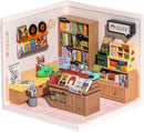 Rolife Fascinating Book Store LED Building Blocks for Adults,1:24 Toy Building Sets,Model Building Kits