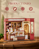 Rolife DIY Miniature Doll House Kit with Furniture for Children Adult Wooden Kits Toy (Honey Dessert Talk)