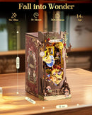 Rolife Book Nook Kit Fall into Wonder DIY Miniature Kit, 9.9" Tree Hollow Booknook 3D Wooden Puzzle