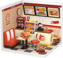 Rolife Sweet Sips Tea DIY Miniature Plastic House Building Set Toys Playset with LED Suitable for Mini Diorama Kit