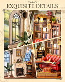 Rolife Catherine's Living Room DIY Miniature House Kit, Mini Wooden Dollhouse Kit, Tiny House Diorama Building Kits