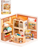 Rolife Super Creator Furry Friends' Home DIY Miniature House Kit, Snap-Fit Plastic 3D Puzzle No Glue Needed