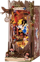 Rolife Book Nook Kit Fall into Wonder DIY Miniature Kit, 9.9" Tree Hollow Booknook 3D Wooden Puzzle
