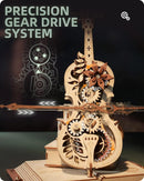 ROKR 3D Wooden Puzzles for Adults,Wooden Music Box Kits-Cello Wood Model Kits for Adults to Build