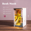 Rolife DIY Book Nook Kit Sakura Densya, DIY Miniature Booknook Kit Creative Decorative Bookend Bookshelf Insert