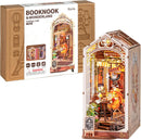Rolife Holiday Café 5 Hrs DIY Book Nook Kit, Miniature Dollhouse Booknook Kit