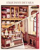 Rolife DIY Miniature Doll House Kit with Furniture for Children Adult Wooden Kits Toy (Honey Dessert Talk)