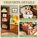 Rolife DIY Miniature Doll House Kit with Furniture for Children Adult Wooden Kits Toy (Honey Tea Lounge)