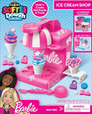Barbie Softee Dough Ice Cream Playset with Ice Cream Maker, 4 Colors Modeling Compound, Press & Mold Mini Treats, Ages 3 and Up